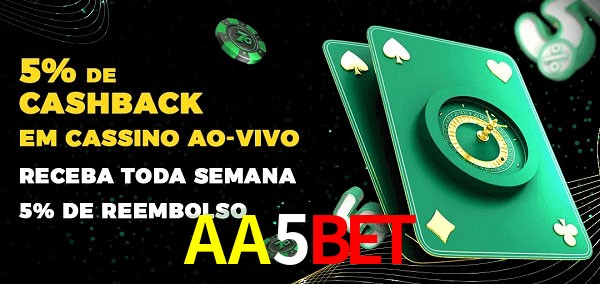 Promoções do cassino ao Vivo AA5BET
